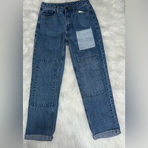 SHEIN women’s patched work jeans